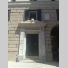 Entrance to the house where he lived in Genoa